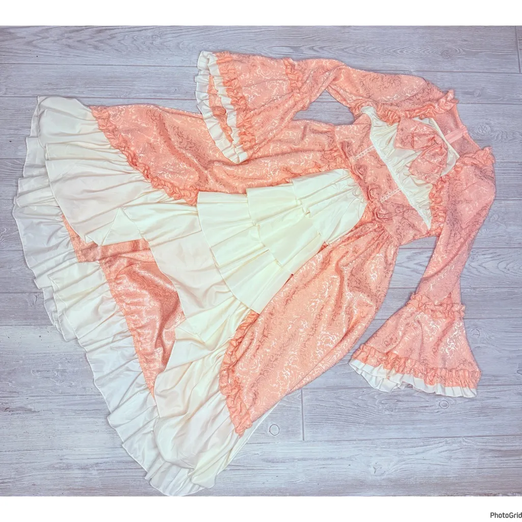 Rococo Ball Gown Vintage Renaissance Medieval Halloween Costume Lolita Dress sm White - Image 4