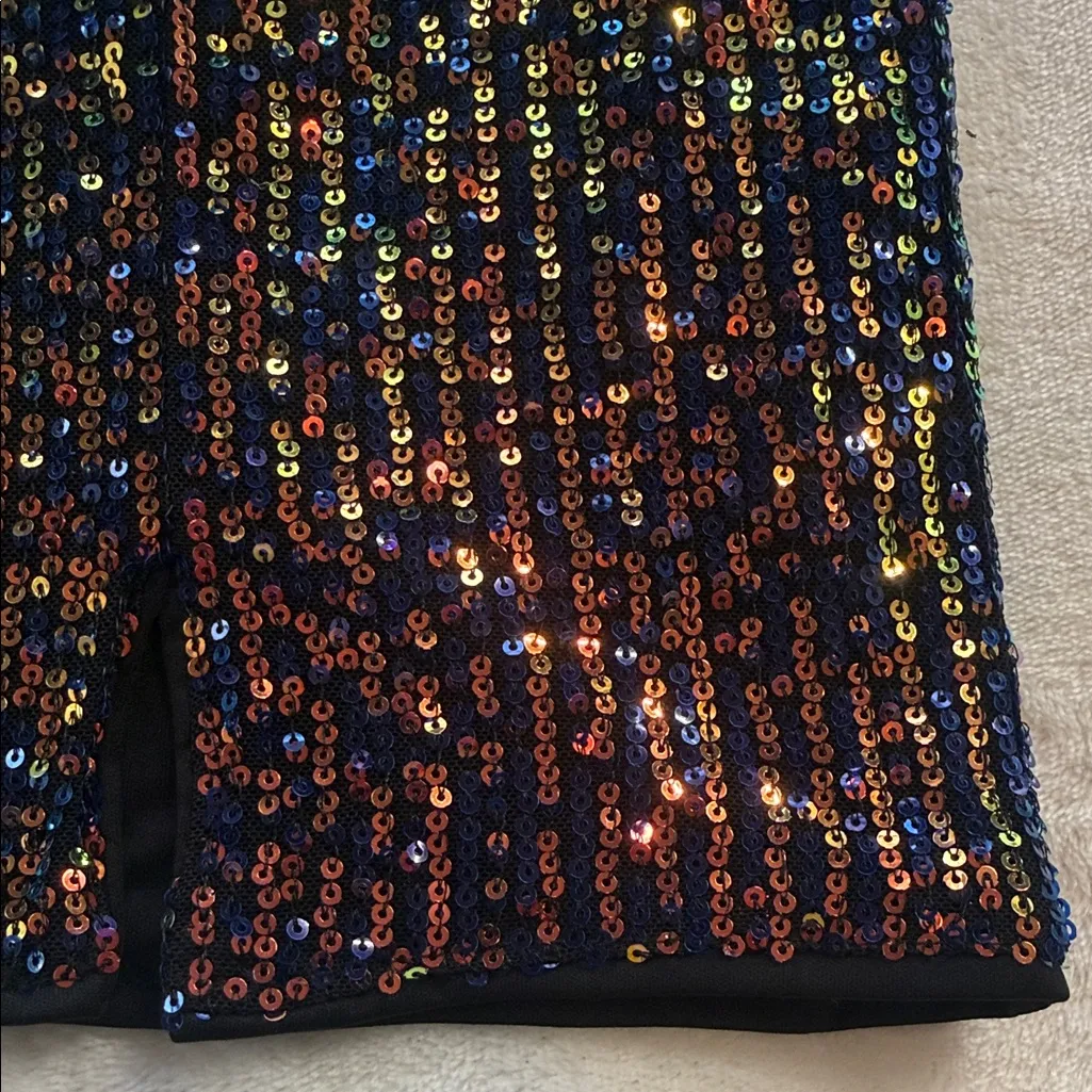 Altar’d State Sequin Mini Skirt & Long Sleeve Crop Top Set – NWT - Image 12