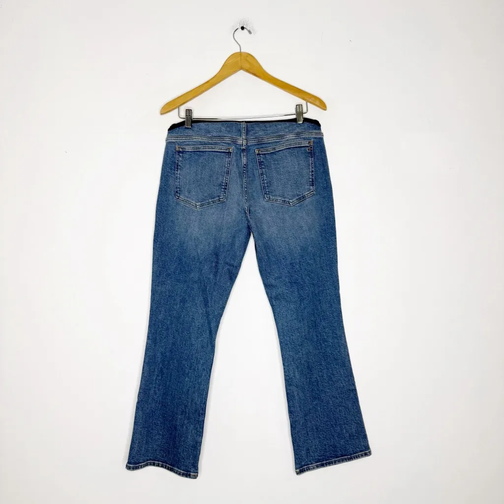 Madewell Maternity Over-the-Belly Kick Out Crop Jeans Oneida Wash Size 29 NWT - Image 8