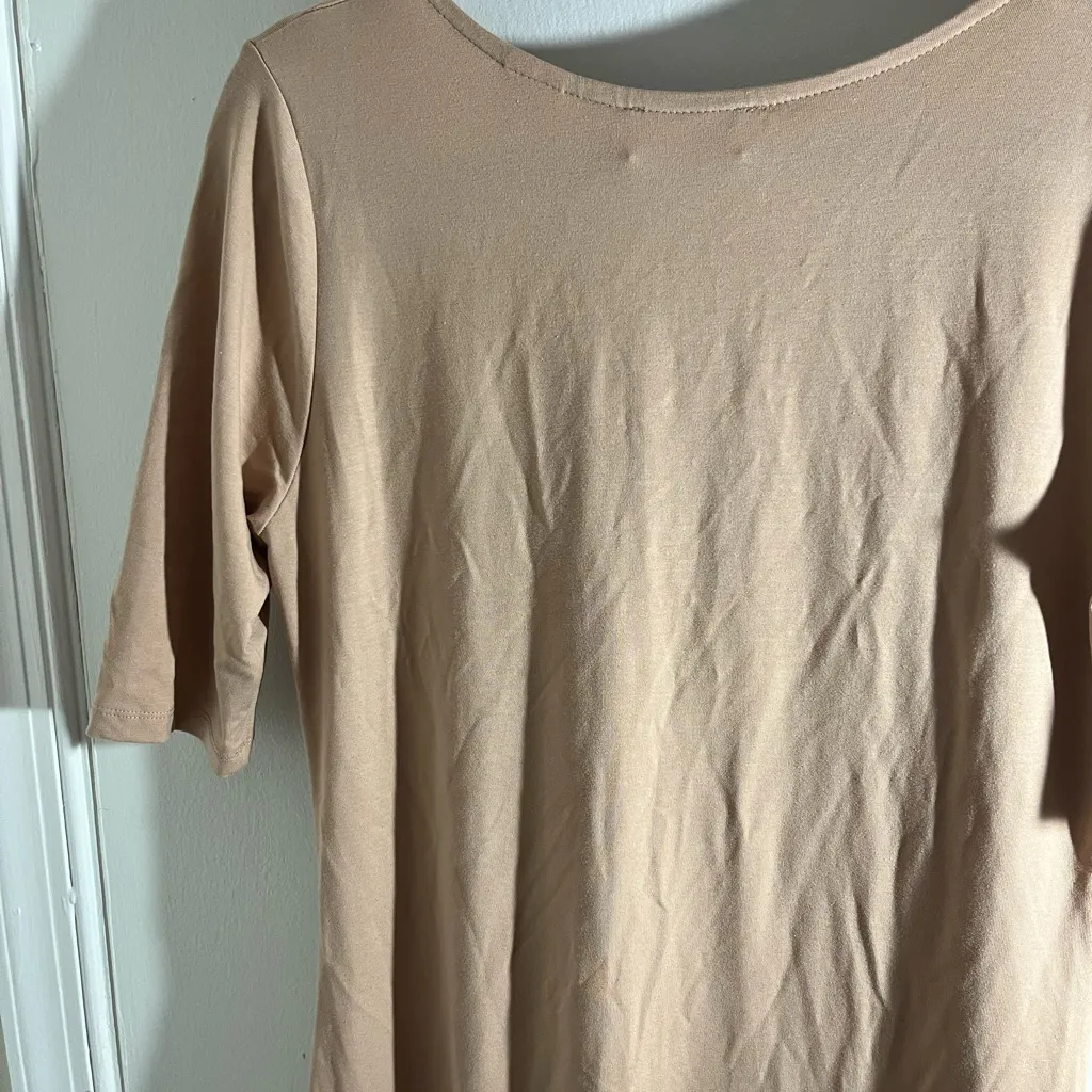 Marcella Matilda Midi Dress NWT Tan Size L - Image 11