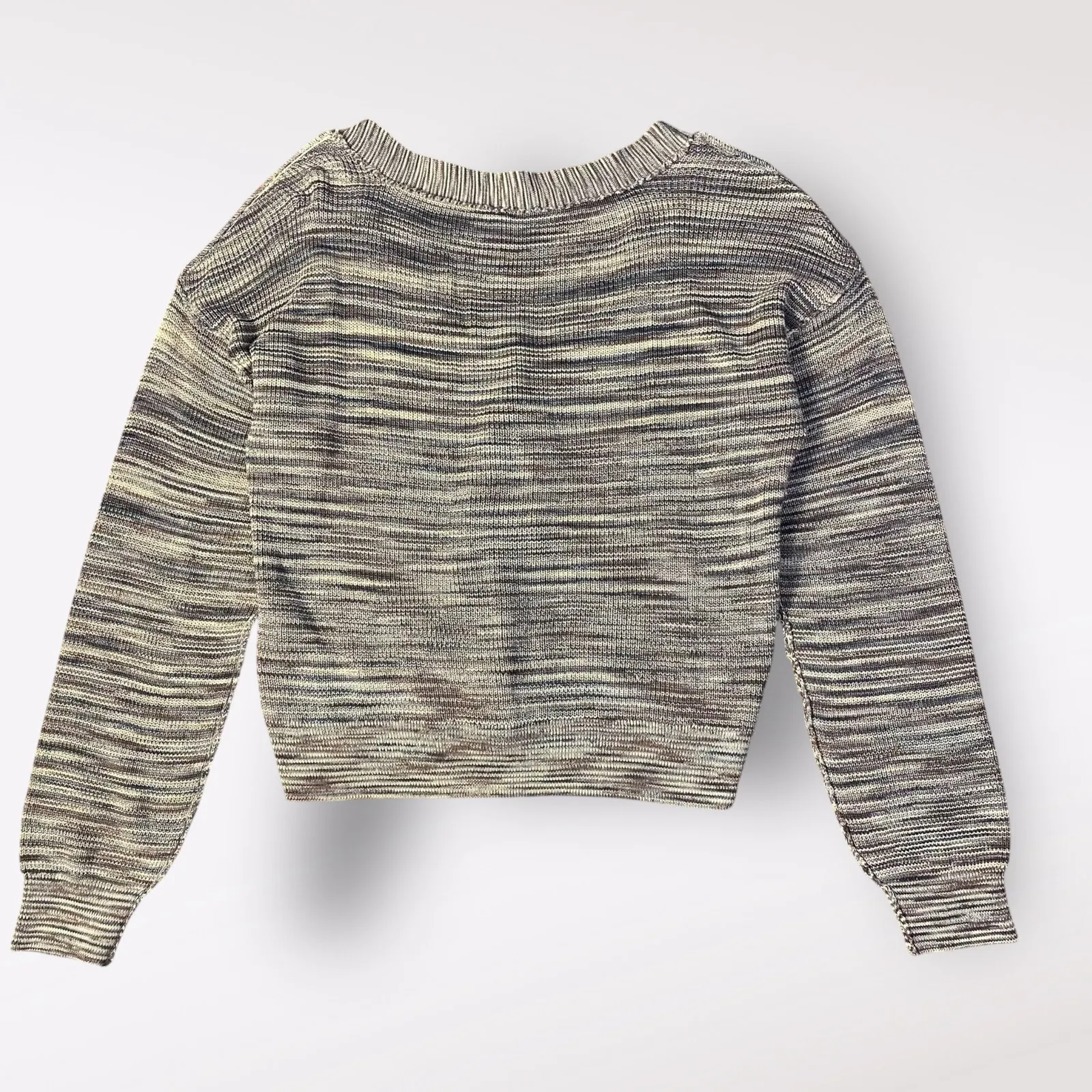 Free People NWOT Mercury Henley Sweater Top Size XS Boho Casual‎ Neutral - Image 3