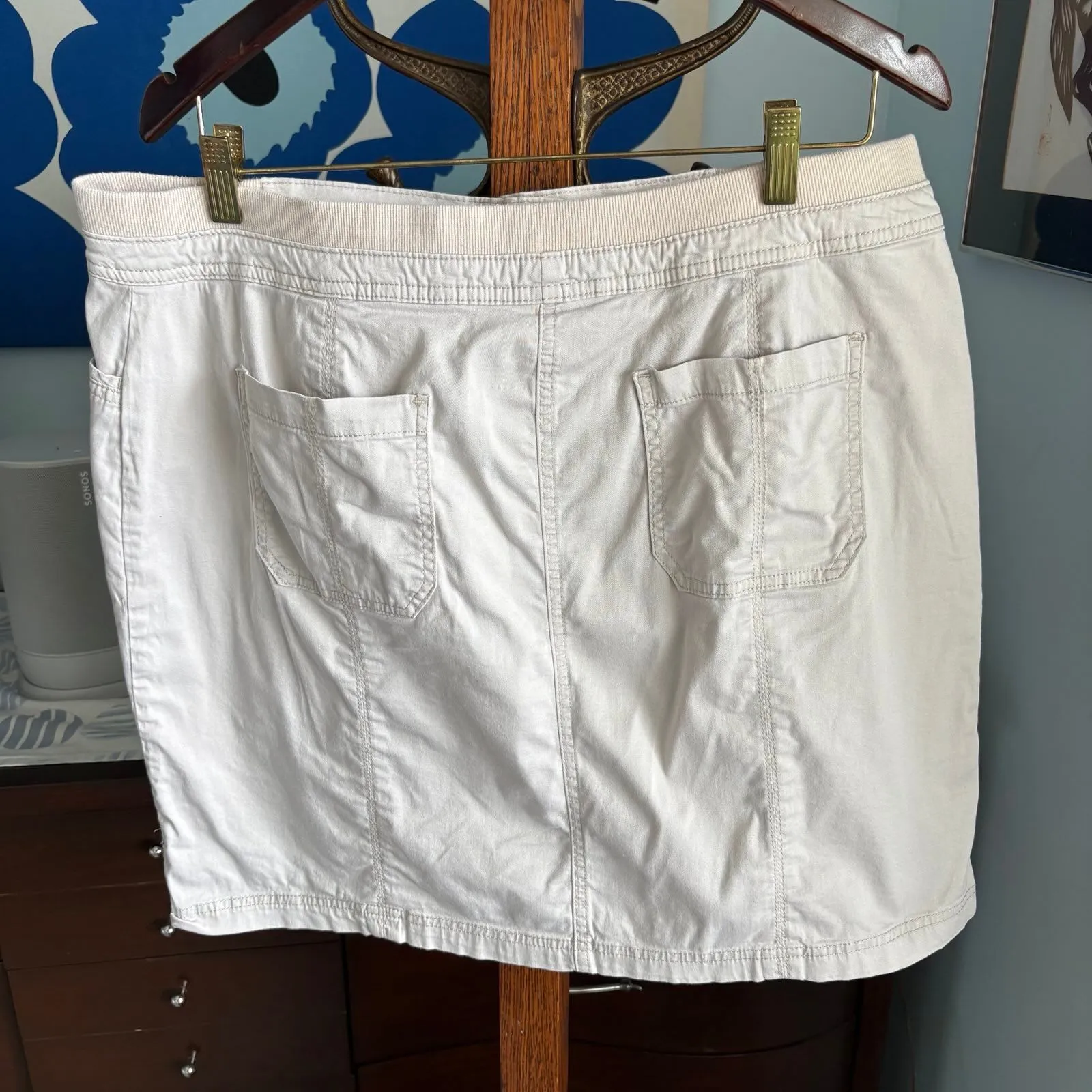 Karen Scott Khaki Utility Cotton Skort – Sporty Stretch Fit, Size 14 - Image 6