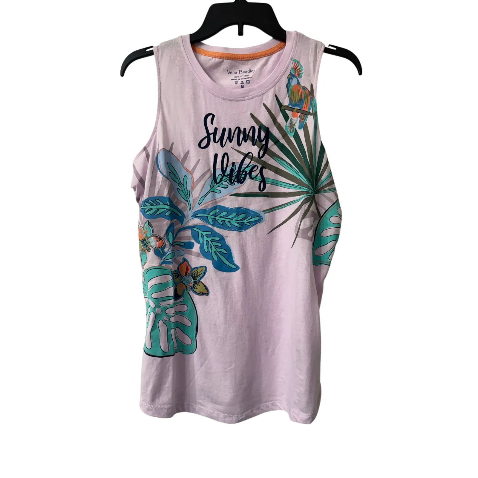 Vera Bradley Tropical Vacation Cotton Tank‎ M - Image 5