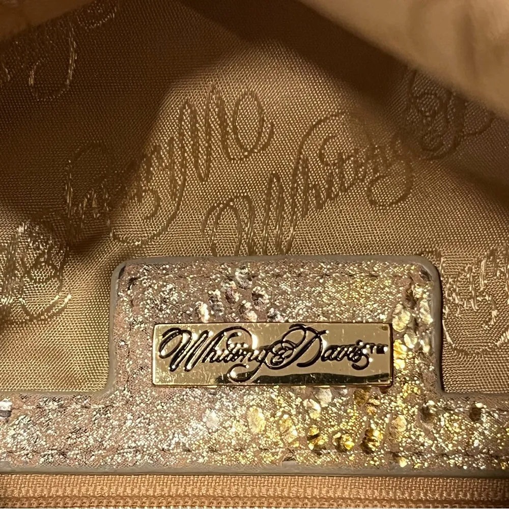 Whiting & Davis Gold Metal Mesh Fold Over Bag - Image 7