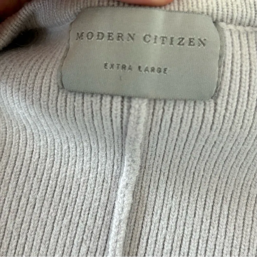 modern citizen anika crossover faux wrap ribbed pullover sweater - Image 4