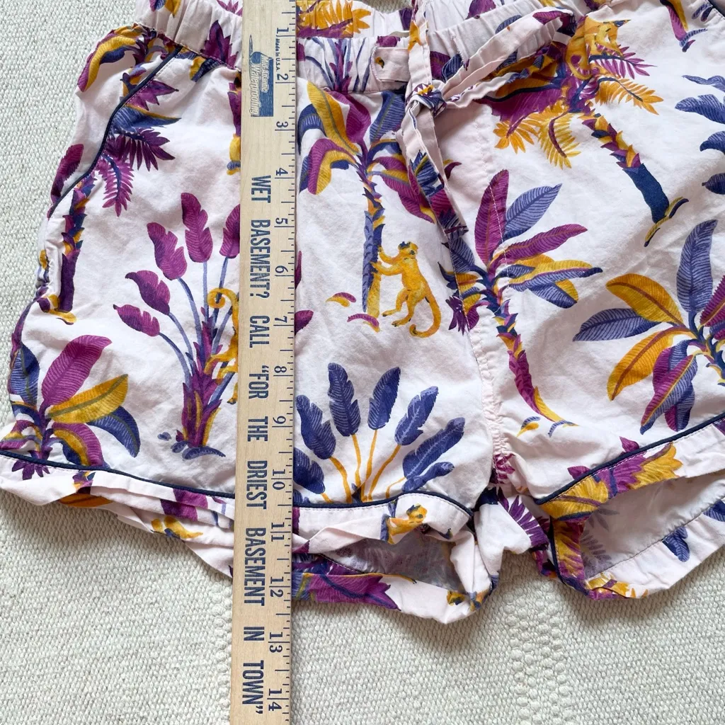 Printfresh Pajama Shorts XS Tropical Monkey Business Organic Cotton - Image 5