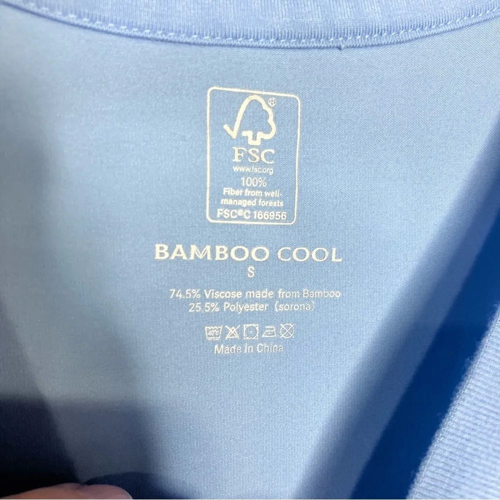 Bamboo Cool basic dress nightgown light blue size small soft basic casual‎ - Image 3