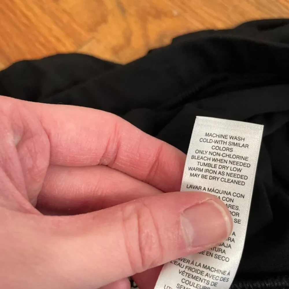 WHITE HOUSE BLACK MARKET WHBM Knit Maxi Skirt Solid Black Elastic Waist 2 Slits - Image 11