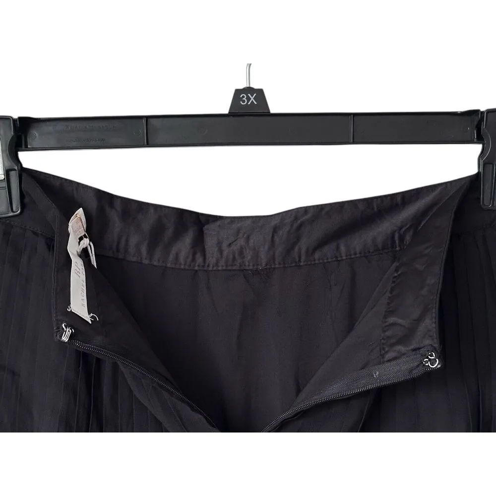 Rachel Parcell Tiered Pleated Midi Skirt Lace Trim Black‎ Size 10 Whimsicalgoth - Image 7