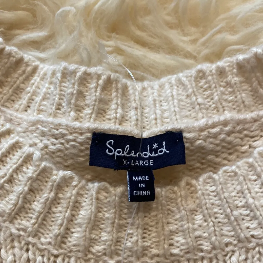 Splendid Marled Colorblock Knit Crew Neck Pullover Sweater NWT Sz XL Cotton - Image 6