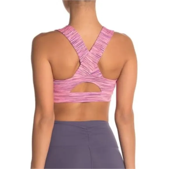 Free People Movement Roll Out Bra Pink Combo - Image 2