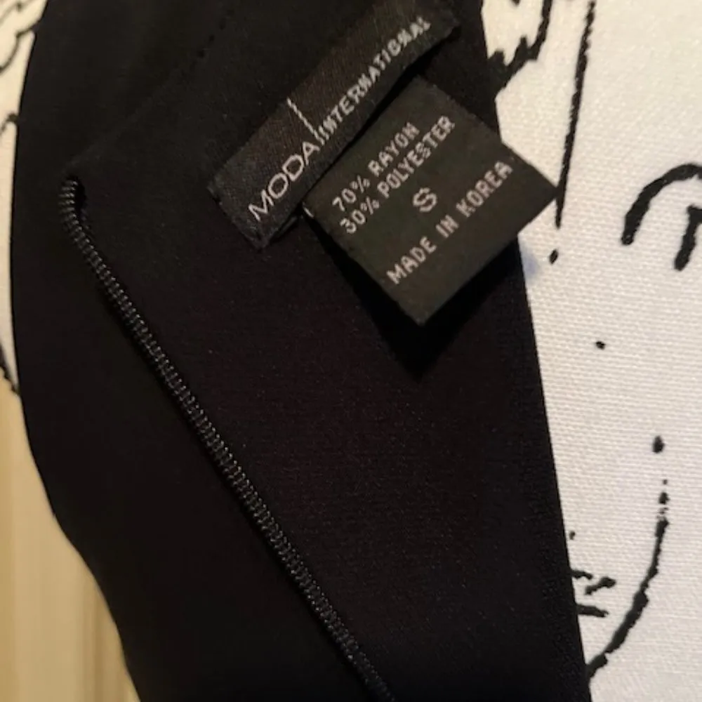 Vintage Moda International Black Maxi Dress Size Small - Image 3