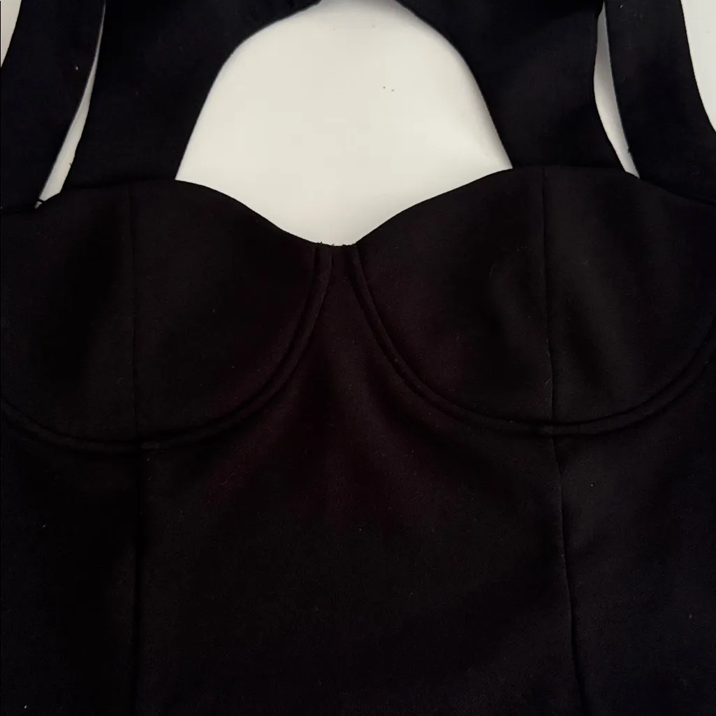 Zara Black Bustier top EUC - Image 4