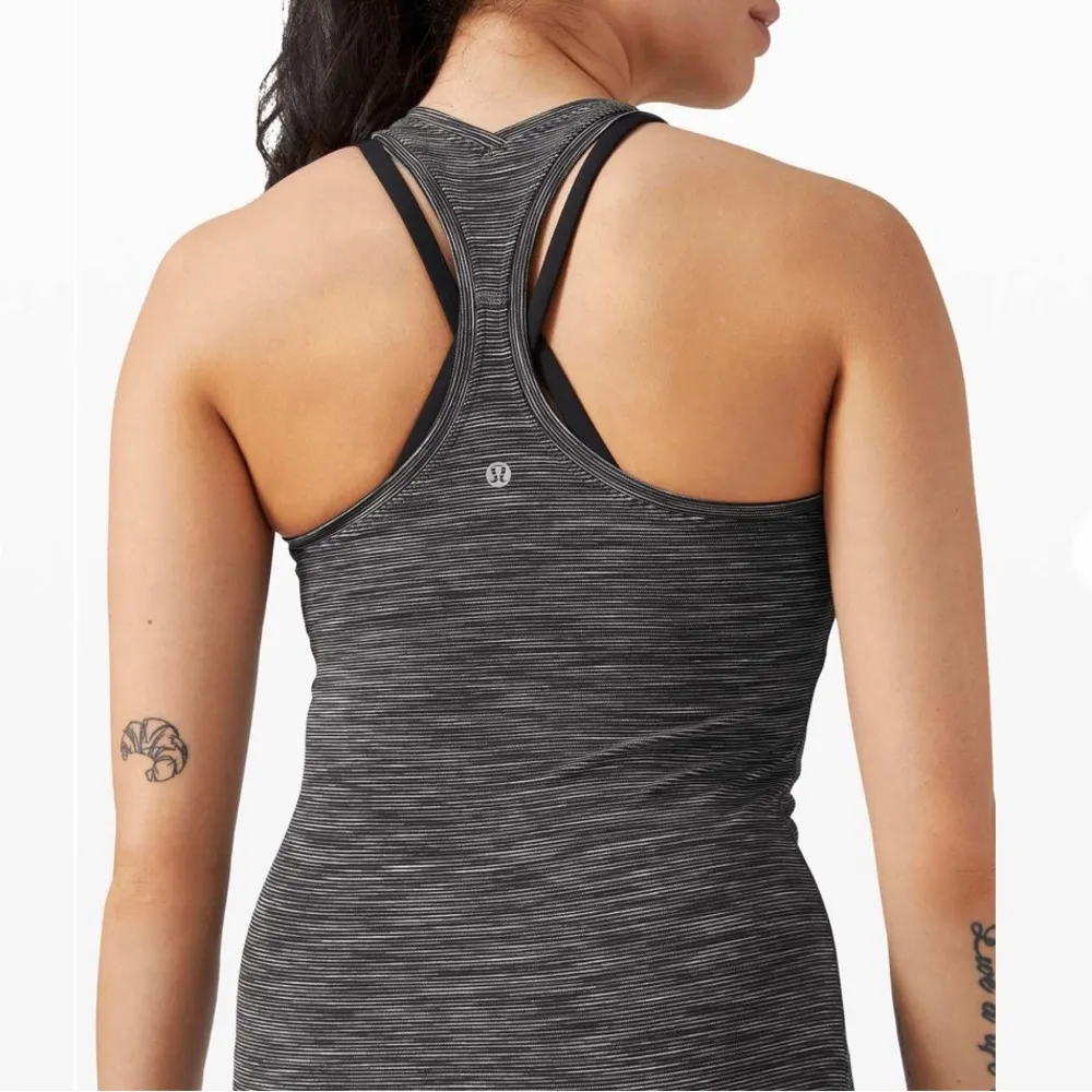 lululemon cool racerback II nulu space dark carbon ice grey - Image 3