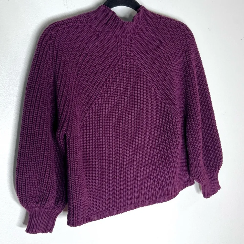 Apiece Apart Eco Nueva Merel sweater in wine tasting Sz XS - Image 4