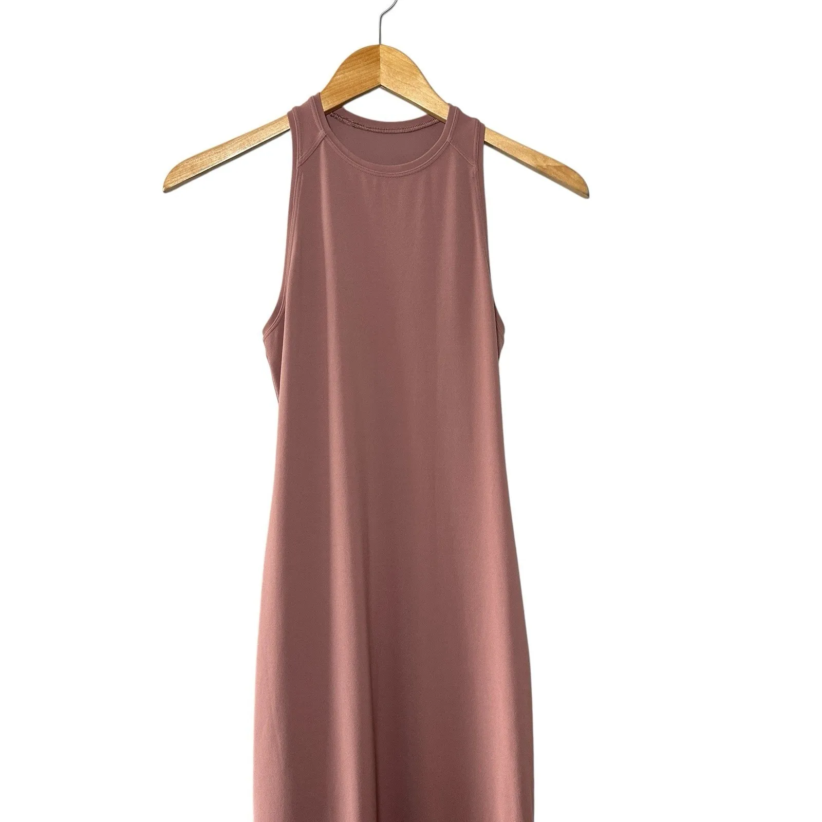 Lululemon Women's Get Going Dress Red Dust Midi Size 4‎ Racerback Slit Tank Nulu - Image 11