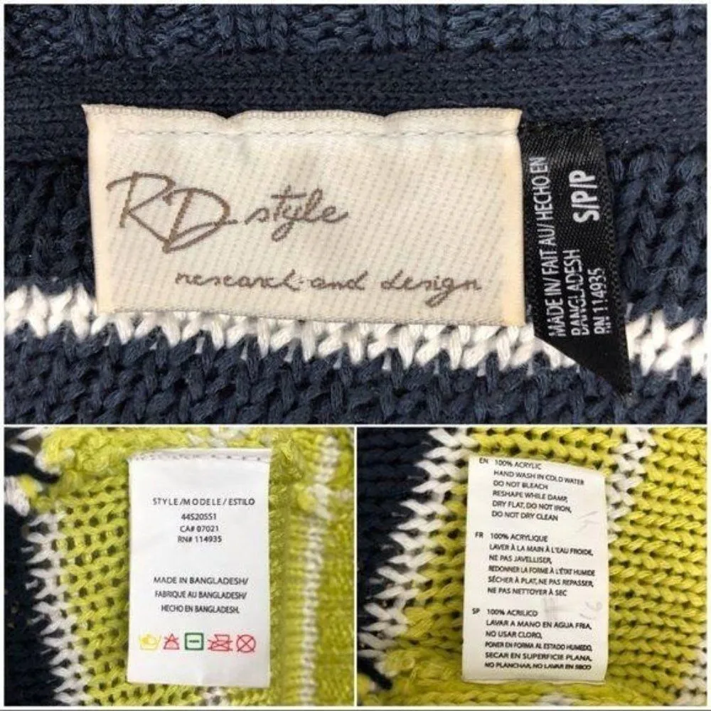 RD Style Colorblock Striped Open Knit Sweater - Image 9