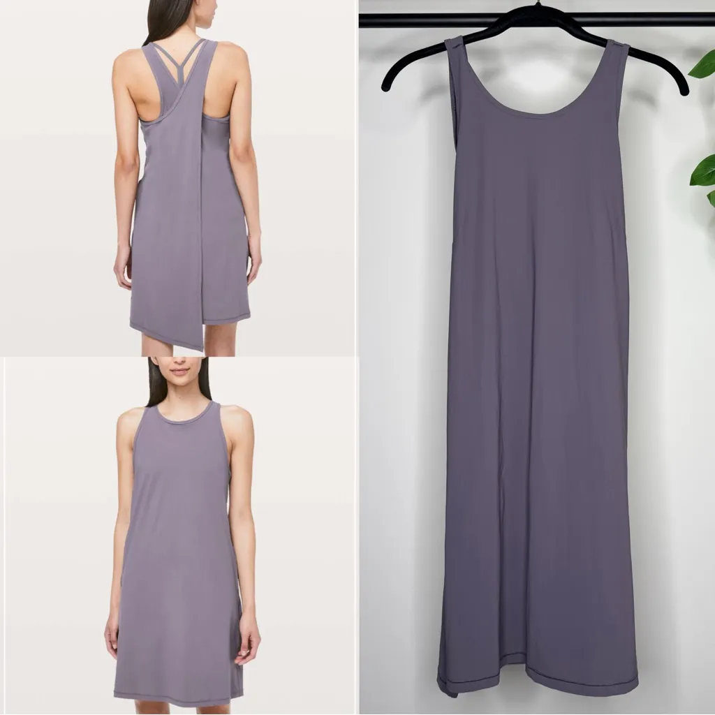 Lululemon Early Morning Dress Graphite Purple W1BJBS size 6 - Image 2
