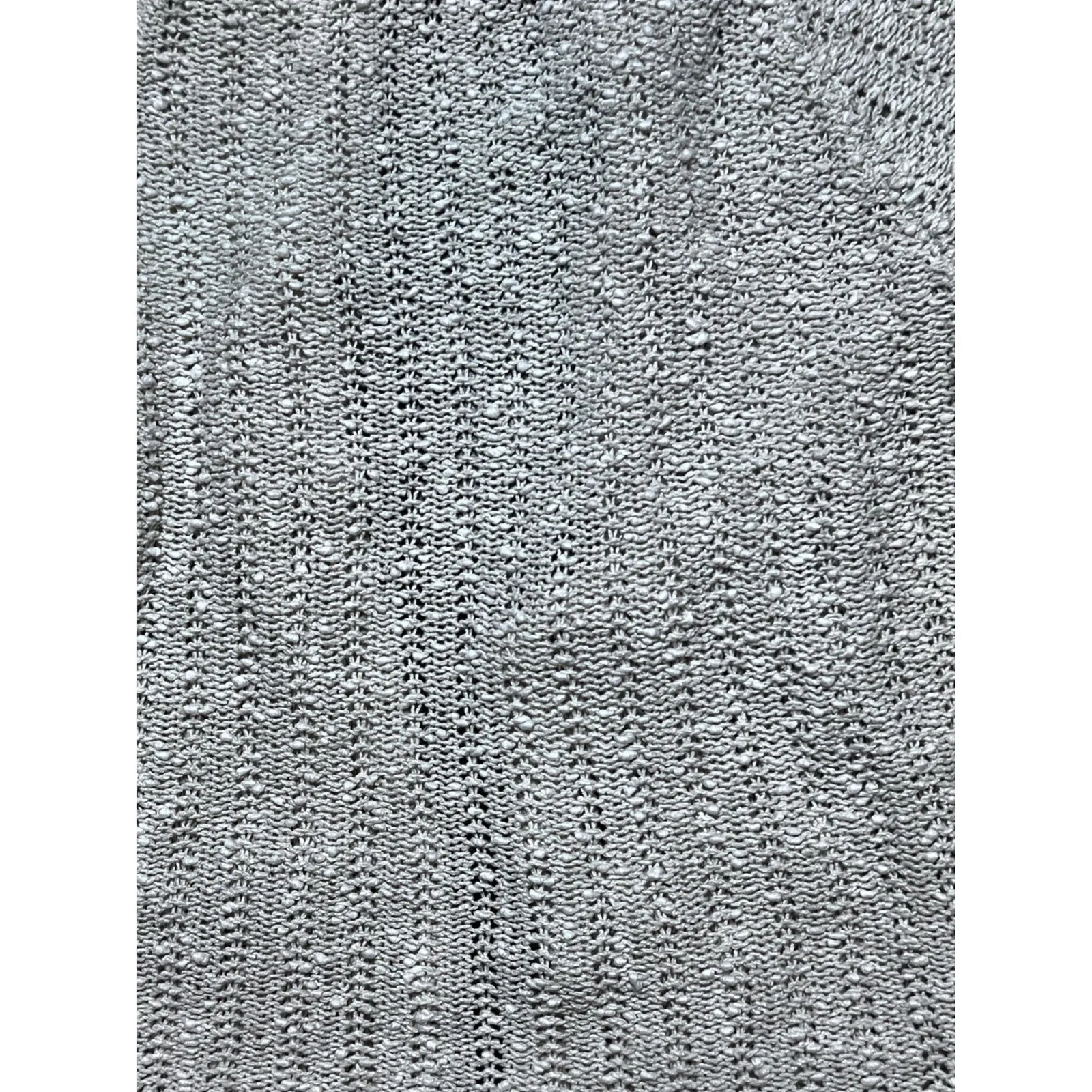 Vintage 70s Pallas 100% Irish Linen Hand Loomed Cardigan Sweater 32" Bust Boho Gray Size XL - Image 6