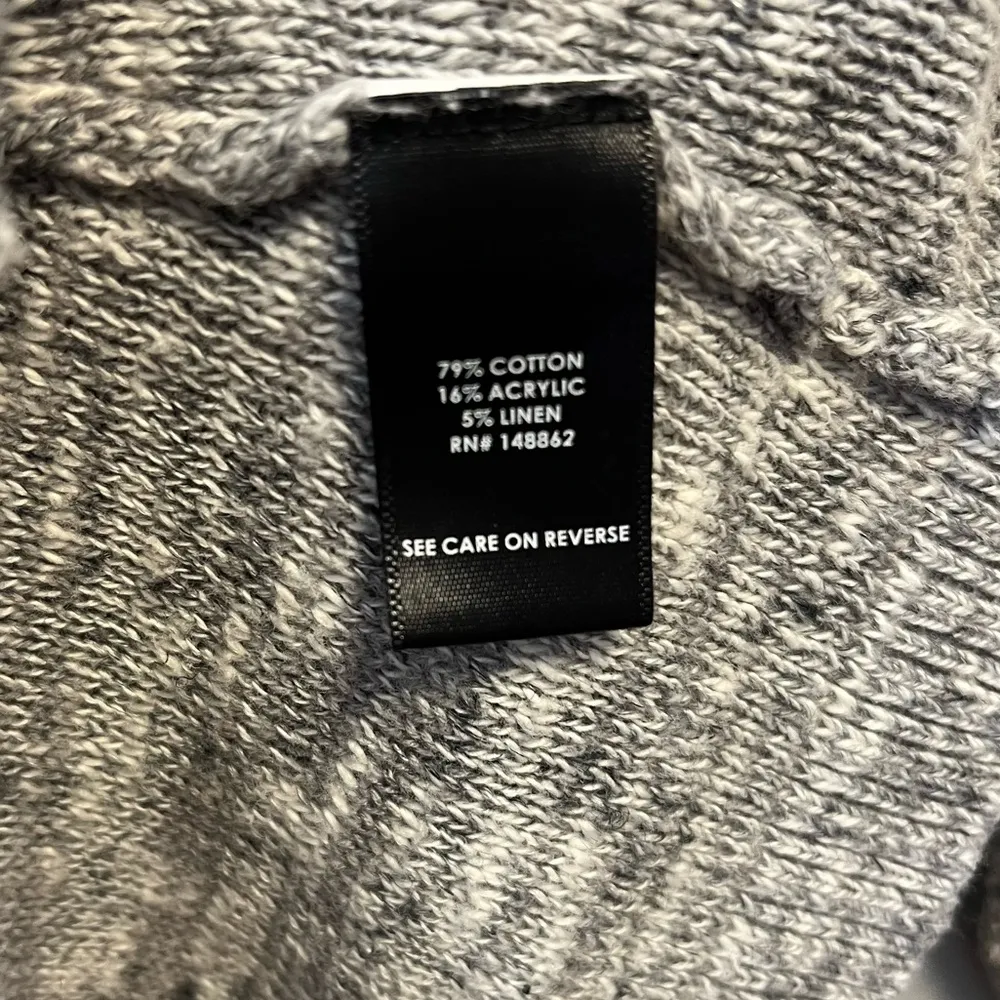 Torrid Cardi Grey Pointelle Knit Cardigan Sz 0 (L/12) Linen Blend Open Front EUC - Image 9
