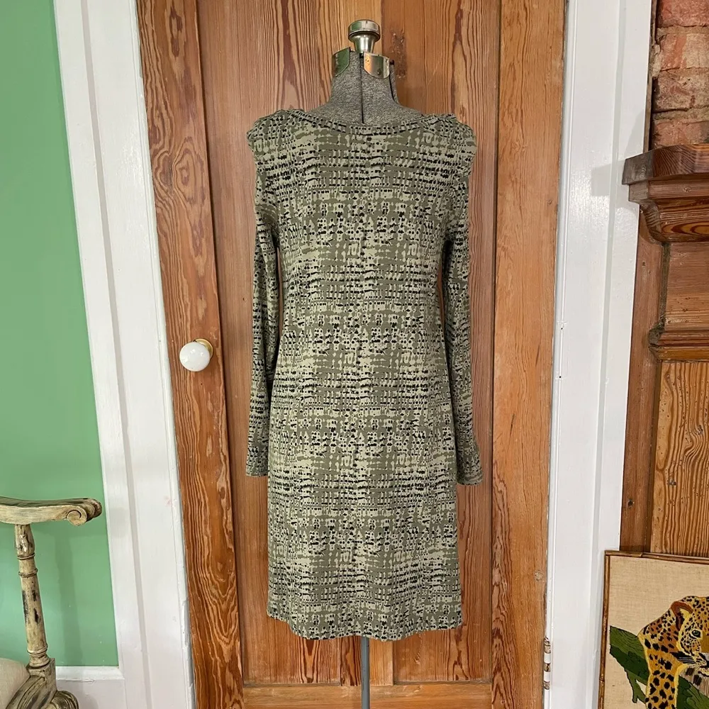 Pact Revival Organic Cotton Long Sleeve Sustainable Swing Dress - Image 10