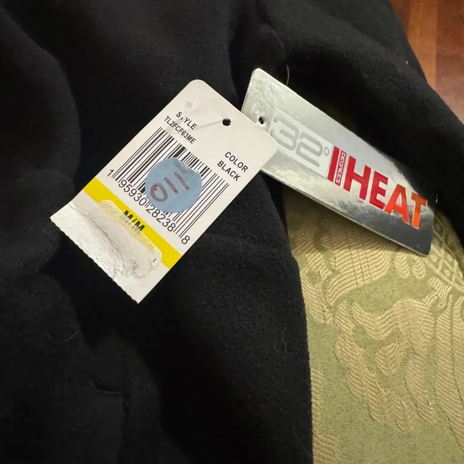 32 DEGREES Fleece Half-Snap Pullover Top in Black Size M New with Tag TL2FCF63ME - Image 6