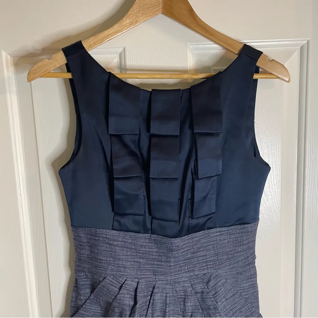 Teeze Me Elegant Navy Blue Sleeveless Dress with Pockets Size 9 preppy  vintage - Image 3