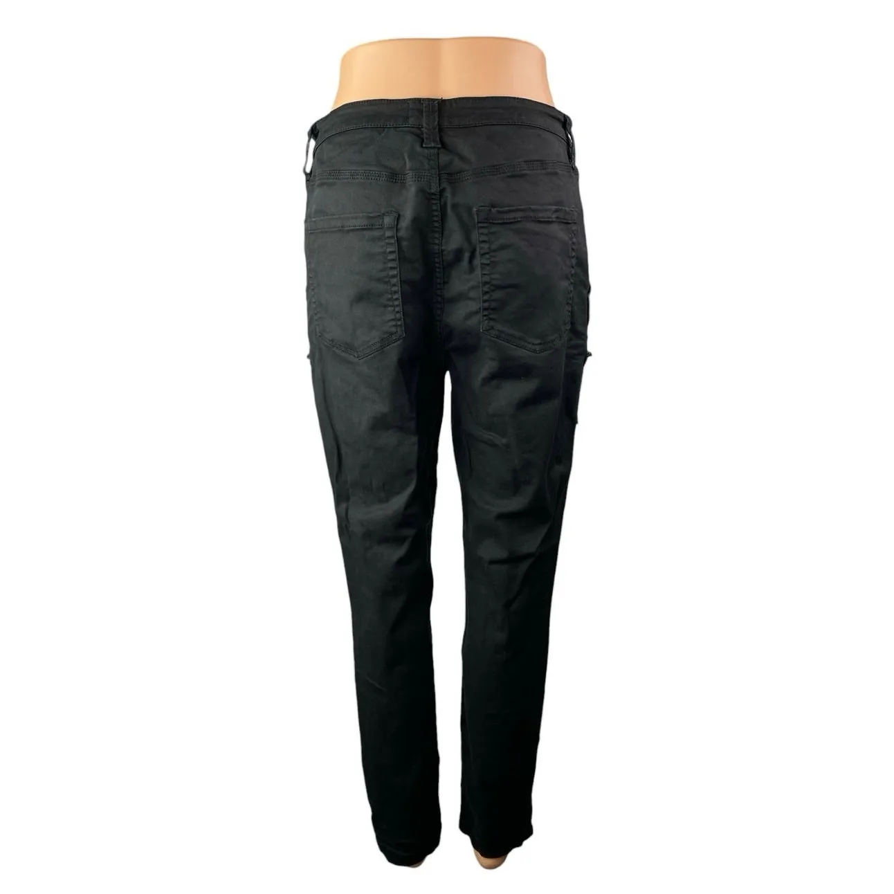 Joie Women's Black High Waisted Utility Slim Straight Leg Denim Jeans Size 31 - Image 2