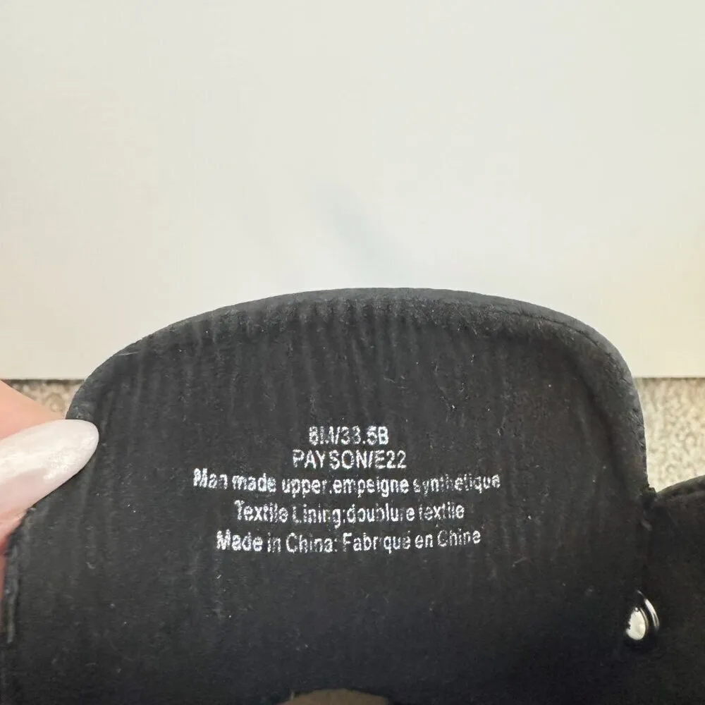 Karl Lagerfeld Payson Chunky Combat Motorcycle Boots Lug Winter in Black Size 8 - Image 5