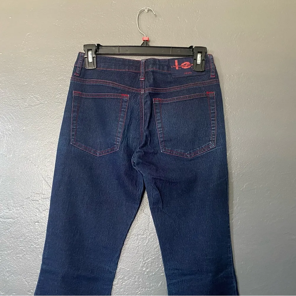 Lei Y2K Dark Blue Flared Jeans Size 1 - Image 9