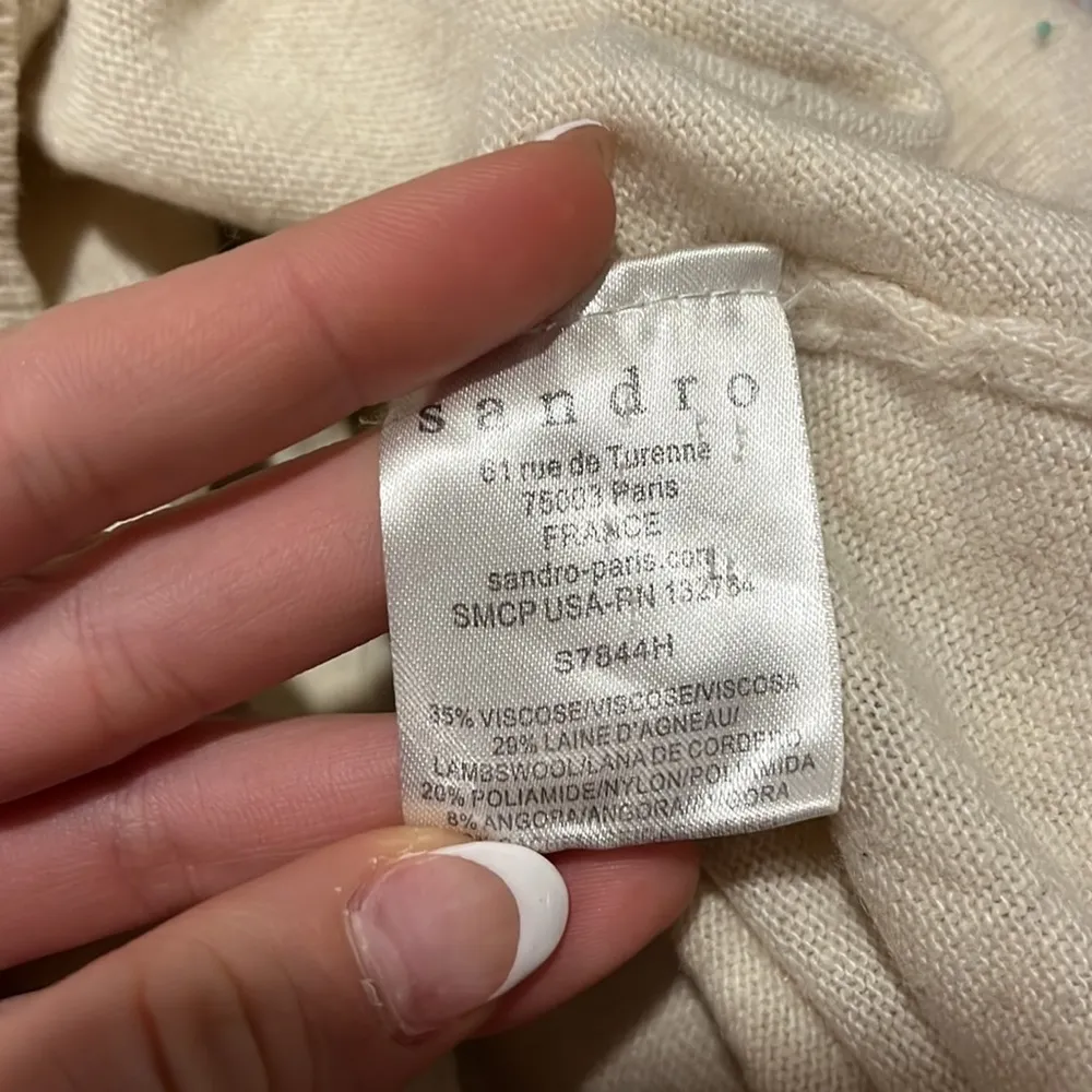 Sandro Cream Sweater - Image 9