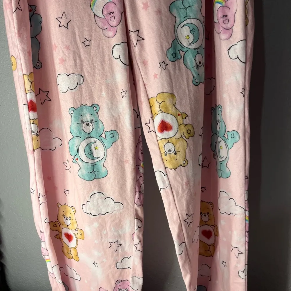Care Bears Pink and Yellow Pajamas Whimsical Print Size XL - Image 2