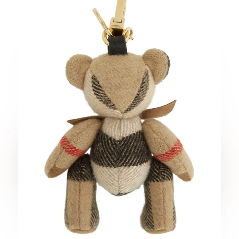 Burberry  Beige Bow Tie Thomas Keychain - Image 2