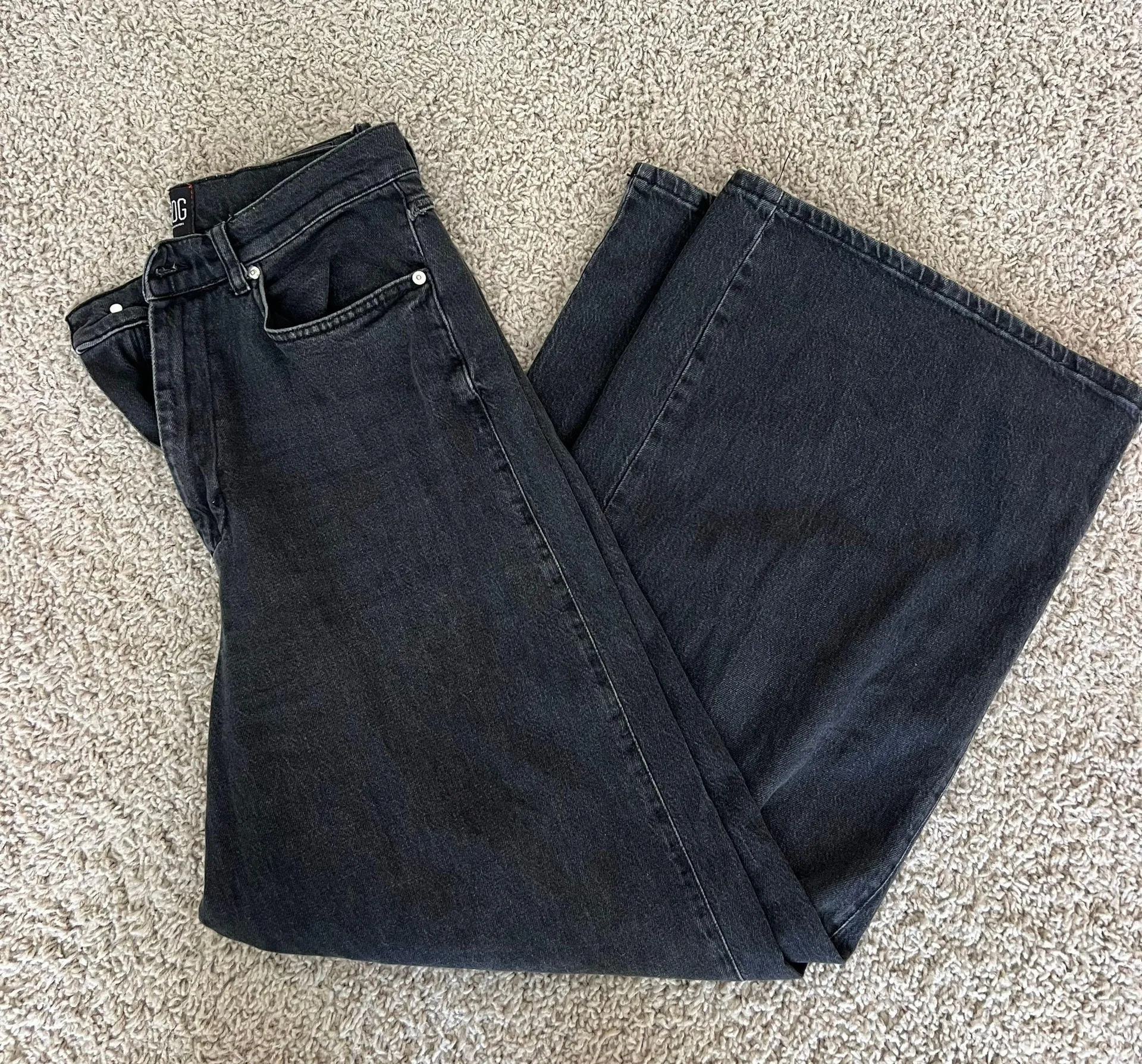 BDG A Wide Baggy Black Jeans - Image 5