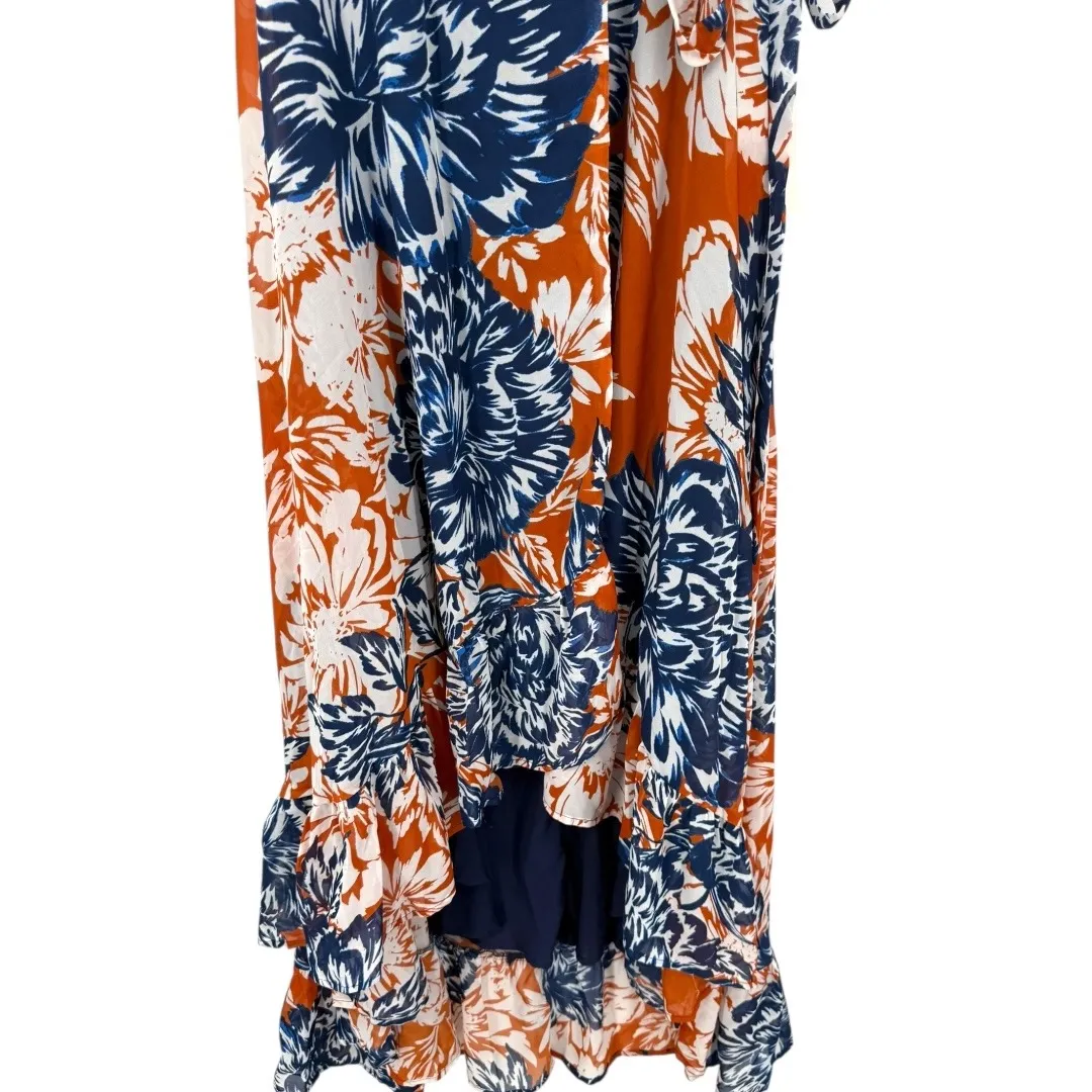 NWT Lulus Desert Trip Floral High-Low Sleeveless Wrap Dress Size XS Feminine‎ - Image 13