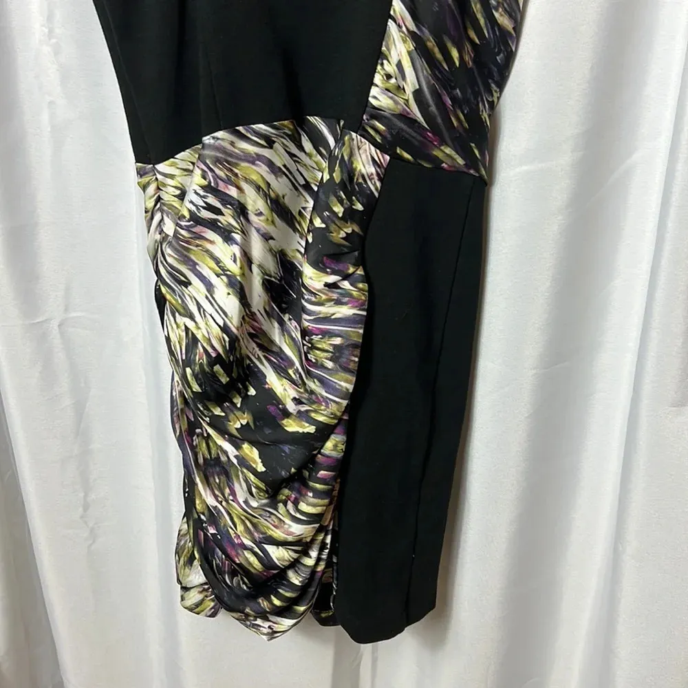 Jessica Simpson Dress Rouched Mini Two-Tone Size M Sleeveless Flattering - Image 8