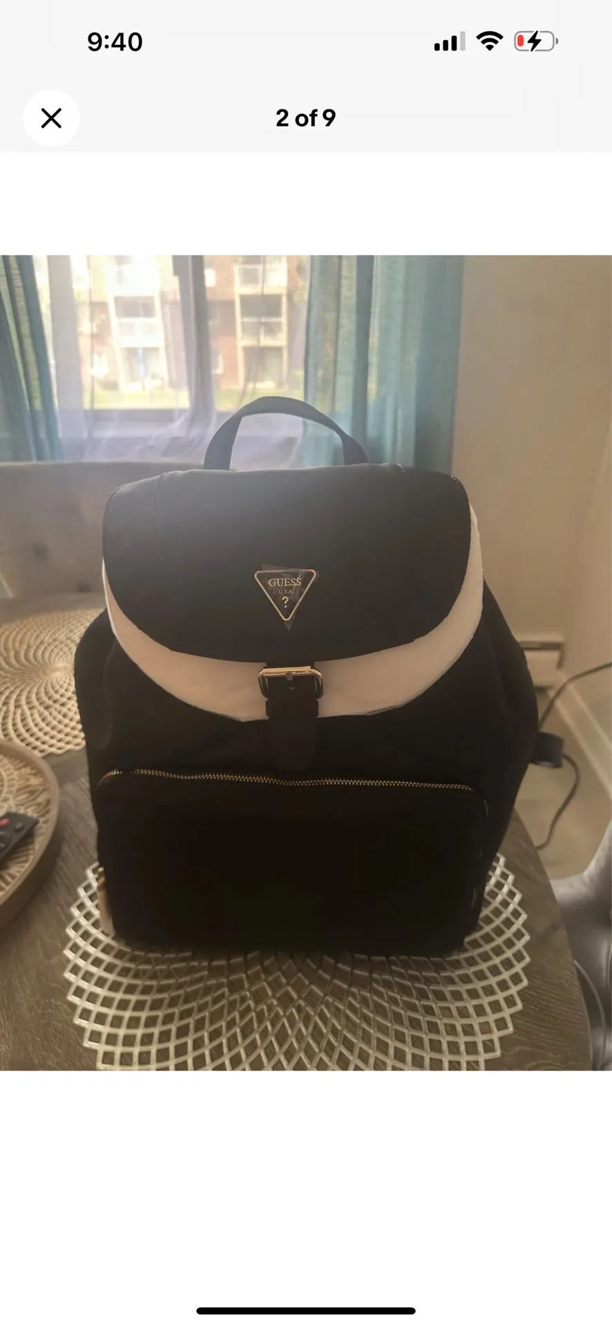 BRAND NEW— GUESS Jaxi Nylon Large Backpack 12"W x 15"H x 5"D No tags - Image 9