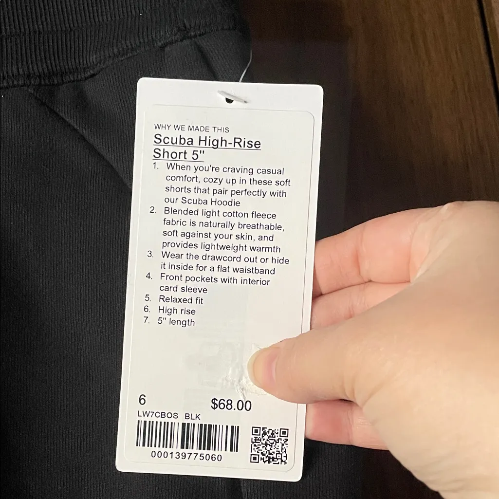 lululemon athletica Scuba high rise short 5” Black Women's Shorts - Image 2