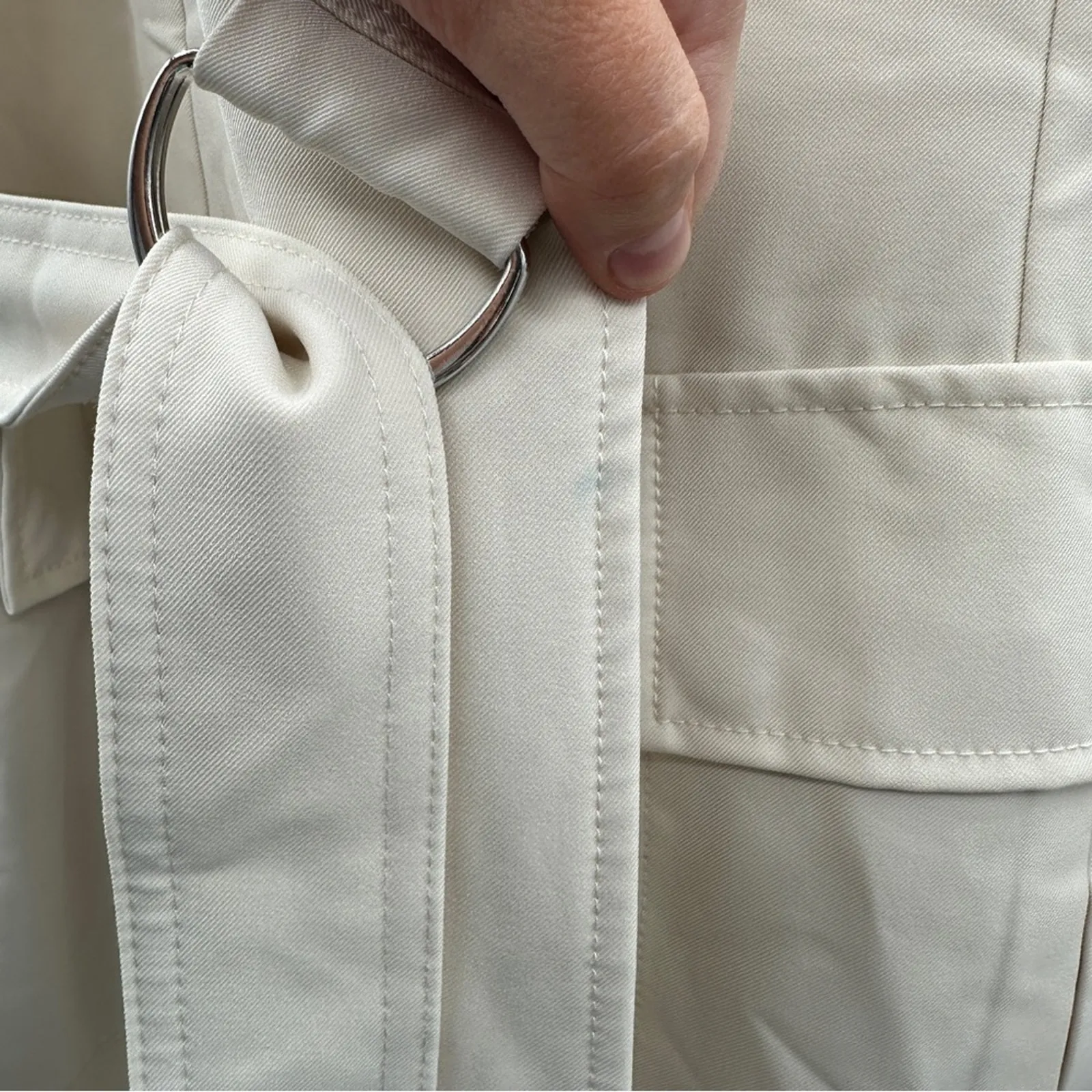 RTR Marina Moscone Collective Cream‎ Long Wrap Vest Coat Sz M Size M - Image 12