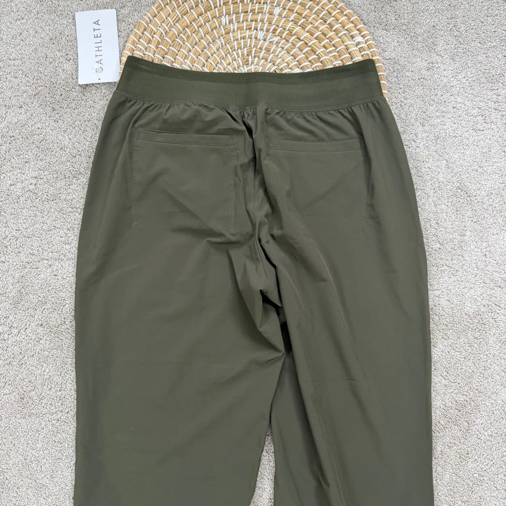 NWT Athleta Women’s Brooklyn Heights High Rise Jogger Pants UPF 40+ in Green 0 - Image 8