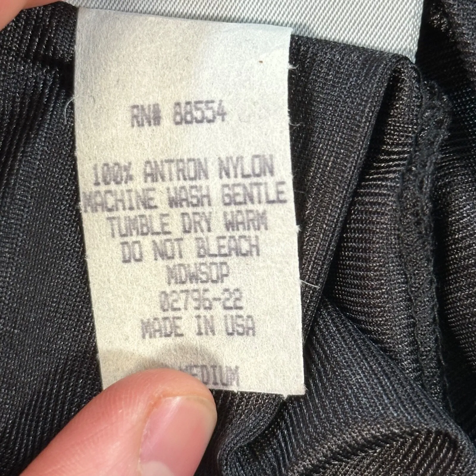 Blair Vintage Black Half Slip Lace Hem 90s Women's Medium Made in USA - Image 8