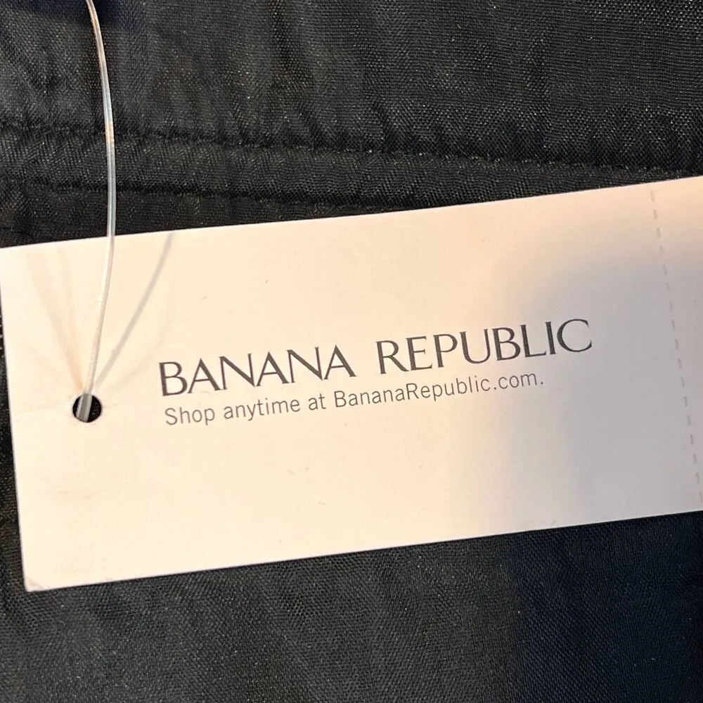 Banana Republic Pencil Skirt Gray Black Size 6 Straight Stretch Knee Length - Image 3