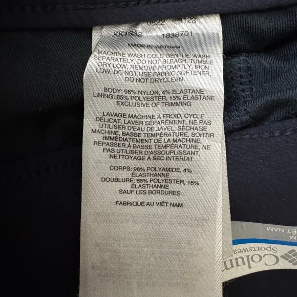 Columbia‎ Sportswear Women's Navy All Seasons Ruched Skort Size S - Image 4