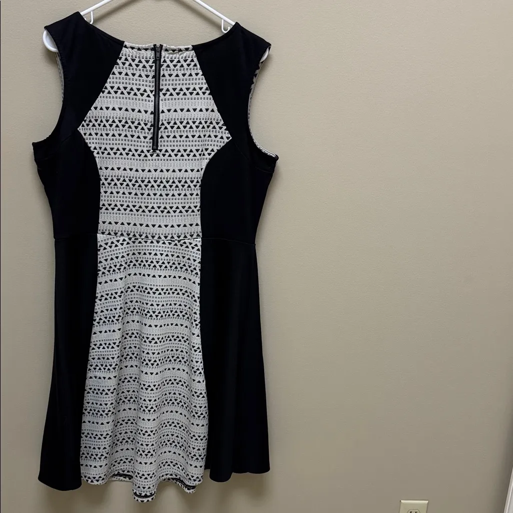 Maurices Black and Cream Aztec Print Dress - Image 4