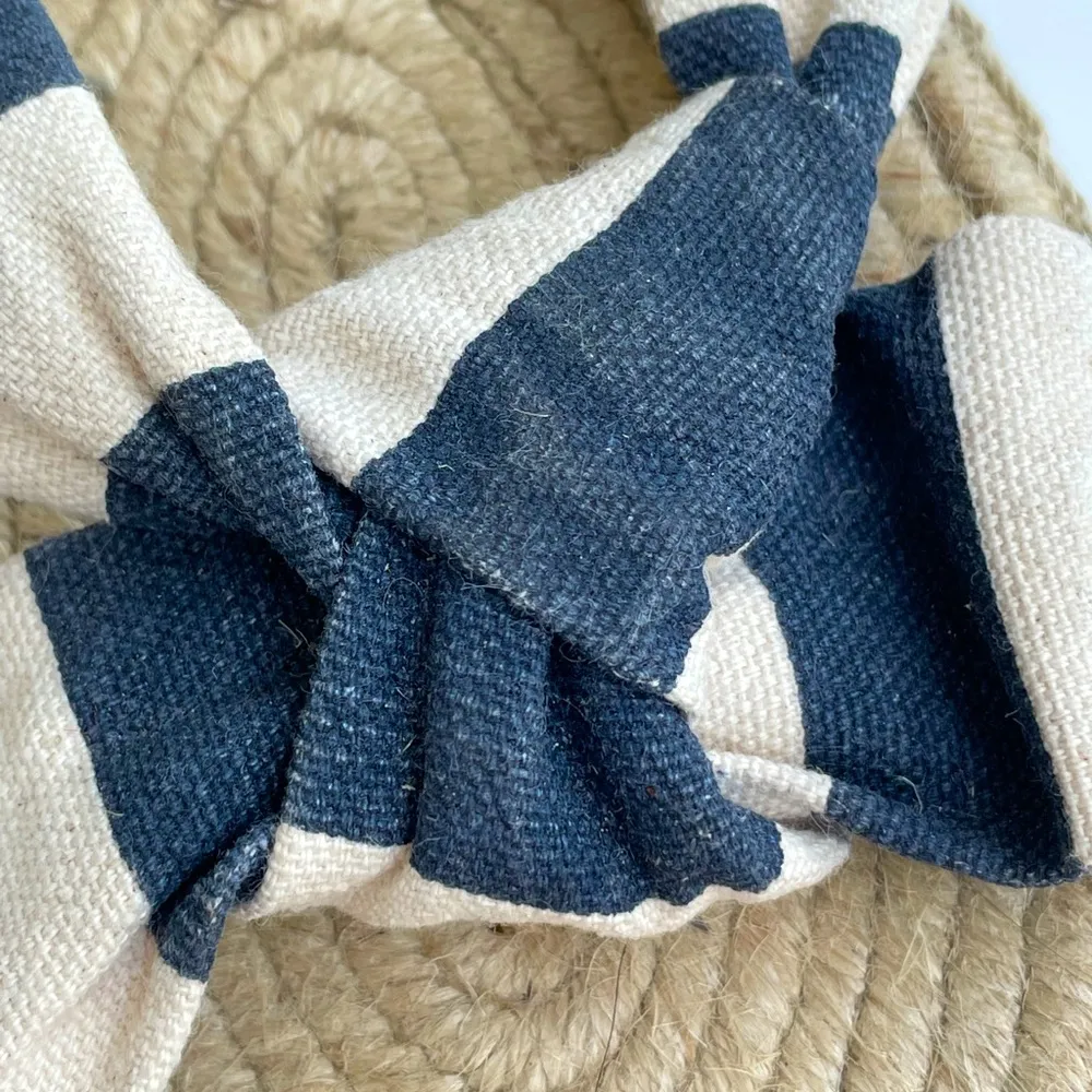 NEW J.Crew Striped Knotted Espadrilles Slides - Image 8