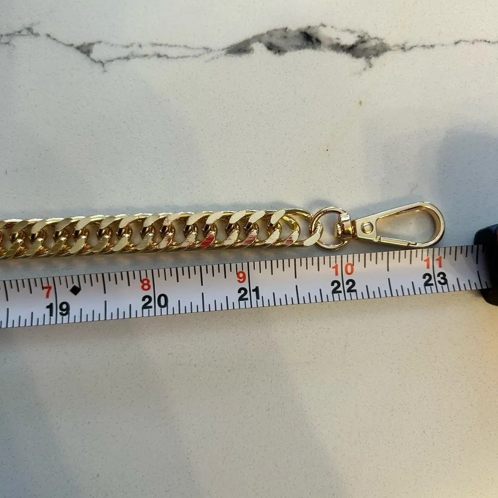 Gold Chain Link Purse Strap NWT Gold - Image 3