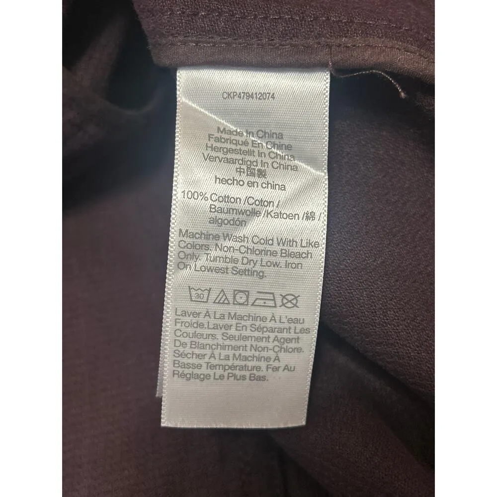 Madewell Women's Purple Waffle Knit Cotton Long Sleeve V Neck Sweater Top Size S - Image 4