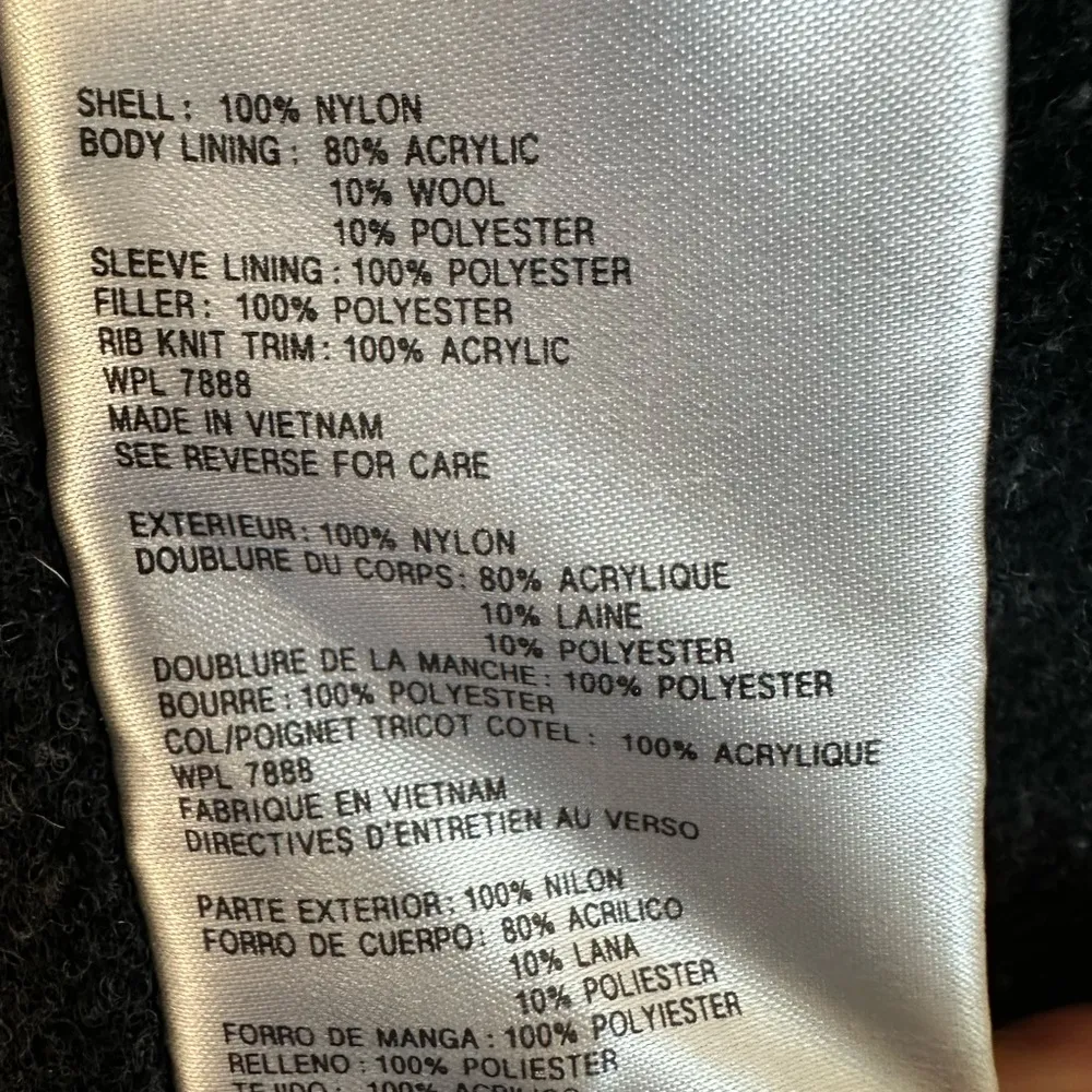 Michael Kors Petite Large Black Quilted Moto Jacket. Double Zip. Cinched Waist - Image 8