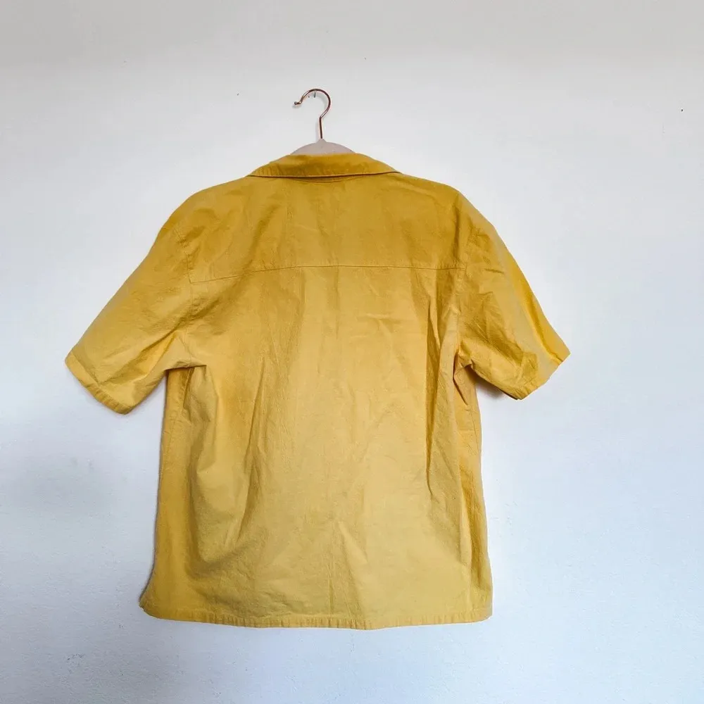 Vintage Bobbie Brooks‎ Yellow 100% Cotton Shirt with Embroidery Large - Image 2