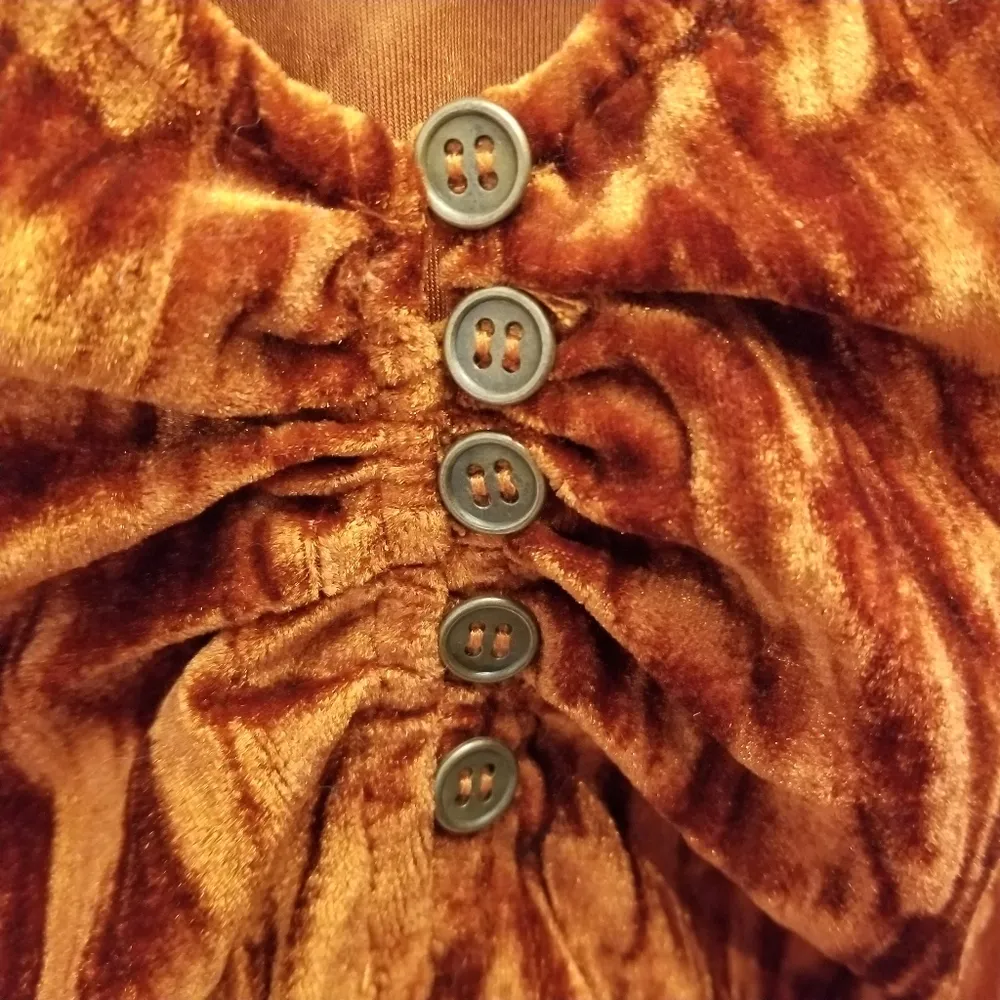 {S} Mia Joy Burnt Orange Velvet - Image 4